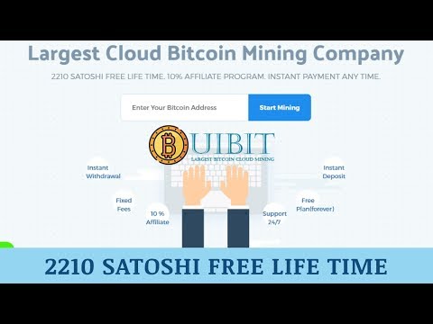 Uibit.io отзывы 2019, mmgp, обзор, Bitcoin Cloud Mining, get 2210 satoshi free lifetime