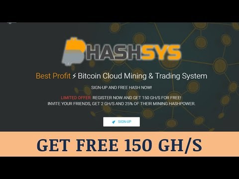 HashSys.io отзывы 2019, mmgp, обзор, Bitcoin Cloud Mining, get Free 150 Gh/s