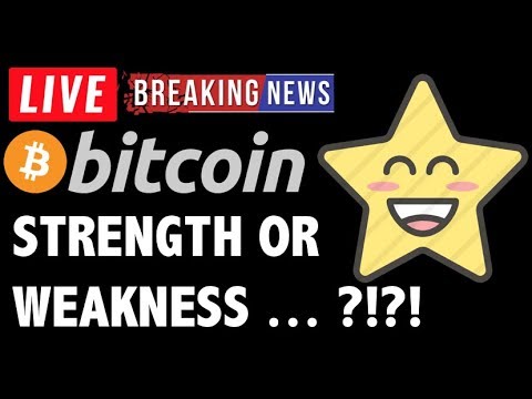 Bitcoin PRICE = STRENGTH OR WEAKNESS?! - LIVE Crypto Trading Analysis & BTC Cryptocurrency News 2019