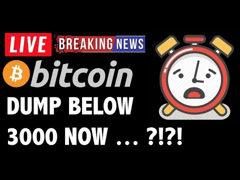 Bitcoin PRICE HEADED BELOW 3000 NOW?! - LIVE Crypto Trading Analysis & BTC Cryptocurrency News 2019