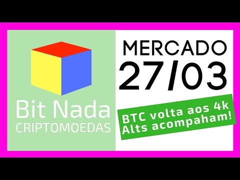 Mercado de Cripto! 27/03 Bitcoin volta aos 4k. Alts acompanham! / Whatsapp / Scam