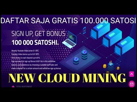 Wow!!! GRATIS 100.000 SATOSI CUKUP DAFTAR SAJA || SITUS MINING BARU BITCOIN