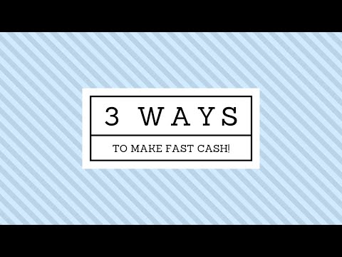 3 FAST Ways to Make Money Online