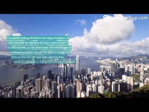 News: John McAfee Claims $1 Million Bitcoin Prediction Based on Math