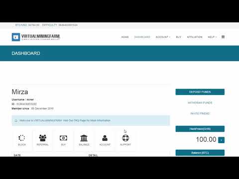VirtualMiningFarm  Cloud Mining  100Ghs Free