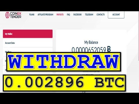 اثبات سحب 0.002896 BTC من موقع coinextender لتعدين البيتكوين|bitcoin mining