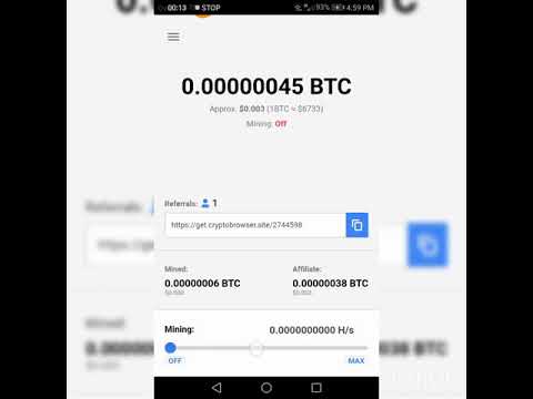 BITCOIN Free mining App New update Cryptotab browser on Android