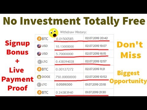 Biggest Free Real Bitcoin Mining Site Signup Bouns+No Investment Live Payment Proof