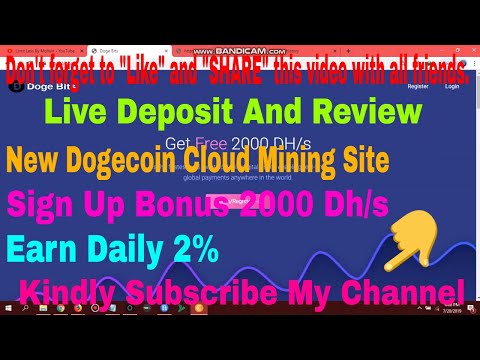Doge Bits - New Free Bitcoin & Dogecoin cloud mining site | Earn all cryptocurrencies in this site