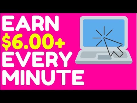 Earn $6.00+ Every Min Right NOW! (Easy Way to Make Money Online!)