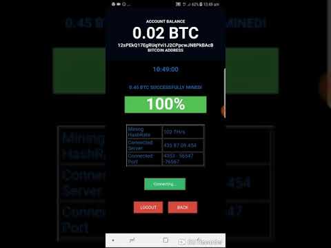 iPhone and android bitcoin mining app.. mine 0.45 BTC in 2 minutes real and live
