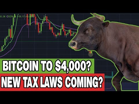 BITCOIN TO $4,000? New Crypto Tax Laws Incoming? Cryptocurrency News