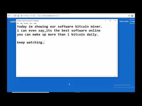 NEW BITCOIN MINING SOFTWARE 1.7BTC IN 1 MINUTES - 1AGUSTUS 2019