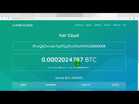 COMPLETED WITHDRAW - FAIRCLOUD FREE 500 GH/S | MINING BITCOIN TERBARU