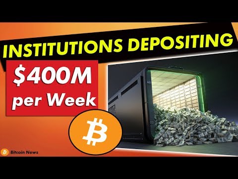 Bitcoin News: Institutional Investors Depositing $200-$400M Per Week
