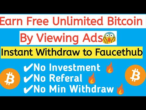 Earn Free Unlimited Bitcoin By Viewing Ads |Ads Watching Job Free Bitcoin| Live Payment Proof