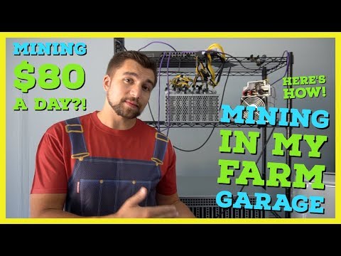 I Built a Crypto Mining Farm in My Garage | How To Setup a Mining Farm | Mining $80 a day