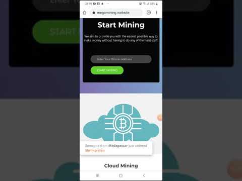 Megamining.Website - Bitcoin mining - Free Earn 0.007 BTC
