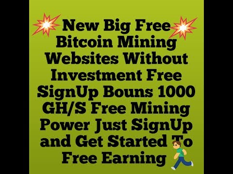 New Big Free BitCoin Mining Sites WithOut Invesment Free SignUp Bounes And Get Strat To Free Earning