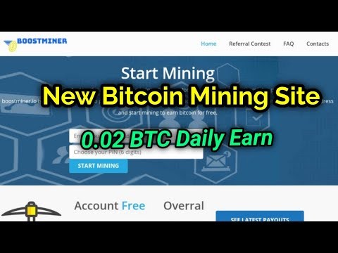 New Bitcoin Mining Site 2019 Free 0.002 BTC Bonus Free Mining Site 5000 Satoshi Daily Earning