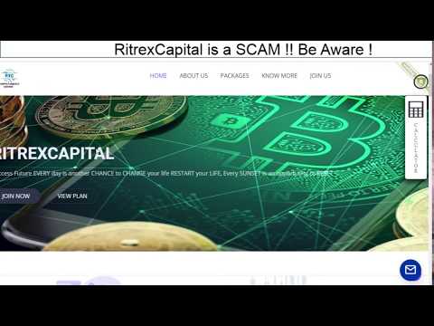 RitrexCapital Bitcoin Investment Platform is a SCAM