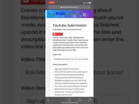 RainMoney LEGIT! Make Money Online Using Social Media |  https://share.rainmoney.co