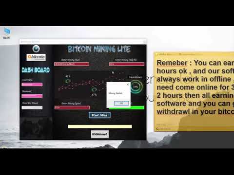Bitcoin Mining Lite  Earn Free $14 to $18 Daily In Btc Using Mining Lite Software  New Version.mp4
