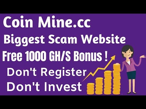 Coinmine.cc Biggest Scam Bitcoin Mining Website - Scam Declear with Proof