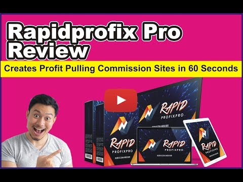 Rapidprofix Pro |  Launch Money Site in 60 seconds | Make Money Online Solution