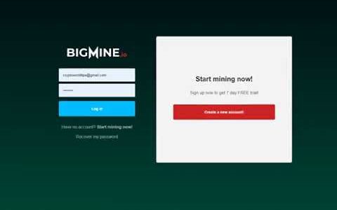 BigMine Bitcoin Mining SiteRegister Bonus 80$ And 2000GHs FreeCrypto World Tips.mp4