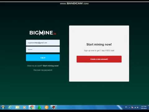 BigMine Bitcoin Mining SiteRegister Bonus 80$ And 2000GHs FreeCrypto World Tips.mp4