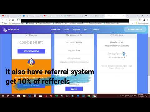 New Bitcoin Mining Site Earn 0 002 btc in 1 day No Fee Without investment   2019