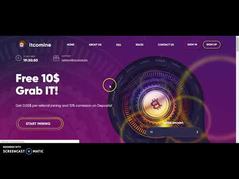 New Bitcoin Mining Website 10 USD BONUS FREE -Zero InvestMent Don't Miss