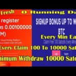 New Fresh | Signup Bonus 0.001 BTC | Bitcoin Mining Faucet | Minimum Withdraw 10000 Satoshi | 2019