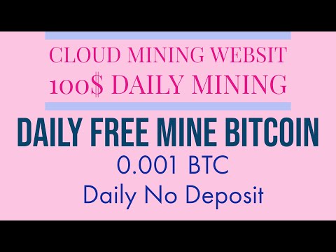 Free Cloud Mining No Deposit Bitcoin Mining Min Withdrwal 0.00015 BTC 100% Light Sit.