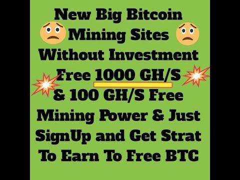 New Big BitCoin Mining Sites Free 1000 GHS &100GHS Free Mining Power SignUp Bouns
