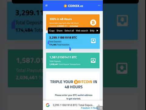 'Coin3x.cc' Triple Your Bitcoin Scam Or Legit!