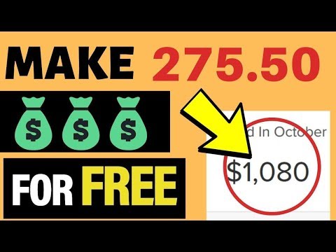 Earn $275.50 Per Day With a Simple FREE Trick (MAKE MONEY ONLINE)