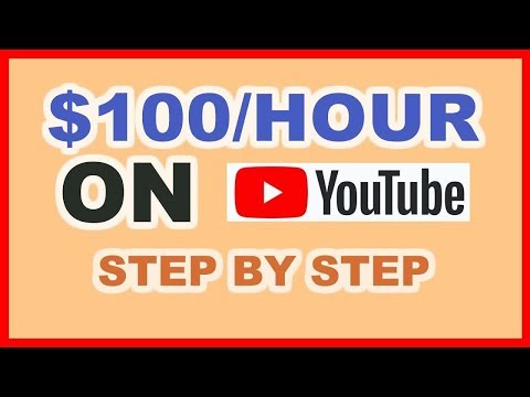 How To Make $100 Per Hour On Youtube (Make Money Online)