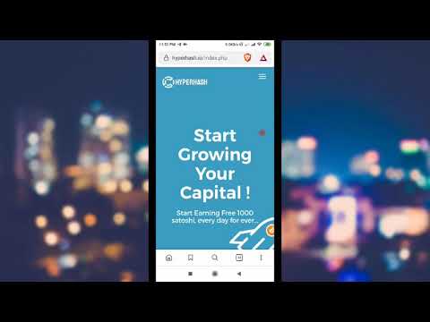 HYPERHASH: New Bitcoin Mining Site 2019 (No Investment Required) | Hindi Tutorial 2019