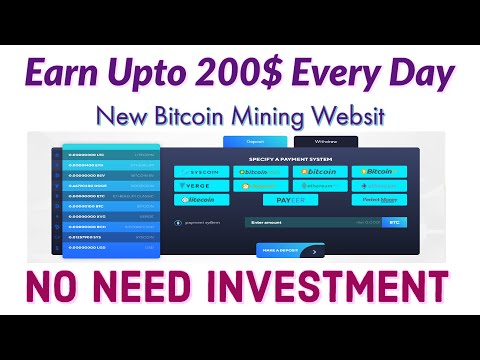 EarnUpto 200$ EveryDay No Investment Free Bitcoin Mining Websit. BTC LTC Dogecoin.