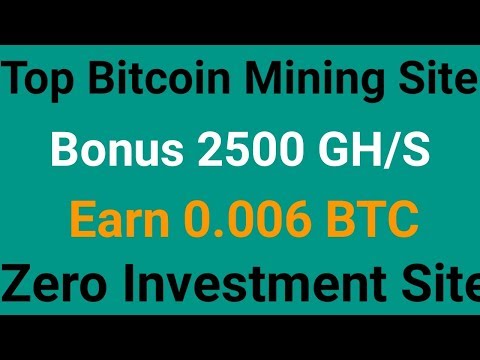 New Free Bitcoin Mining Sites 2019 / 0.005 BTC Earn without Investment / Top free mining site
