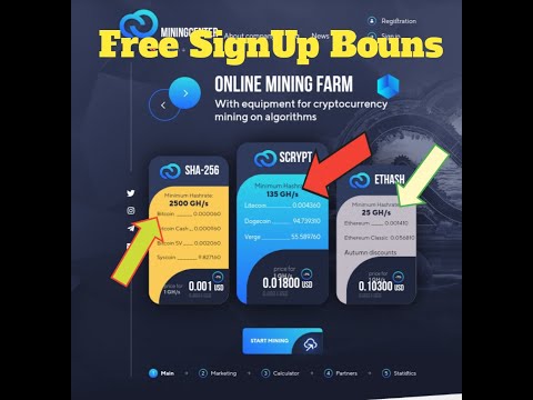 New Free BitCoin Mining Site Free SignUp Bounes