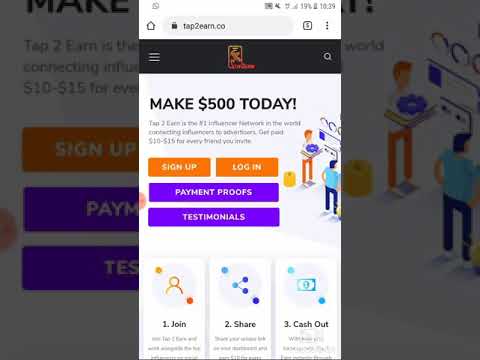 Tap 2 Earn LEGIT! Make Money Online Using Social Media | share.tap2earn.co/Griish