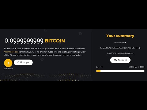New Free Bitcoin Mining Site : Free 500Ghs Signup Bonus :