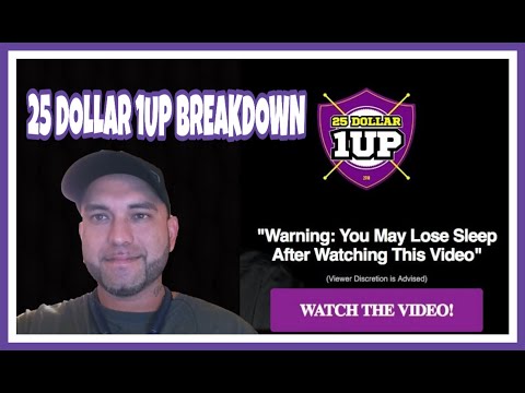 MAKE MONEY ONLINE - 25 DOLLAR 1UP BREAKDOWN