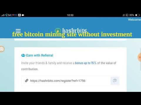 Hashrbits com New launch bitcoin mining site without investment 0 001 btc signup bonus