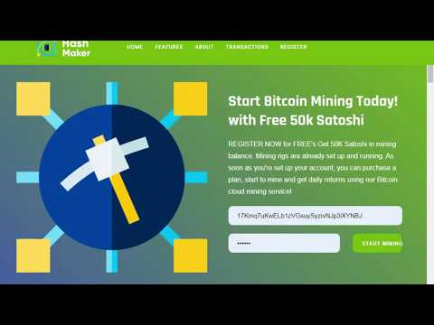 2020 New Free Bitcoin Mining Site 0.0005 Sign Up Bonus