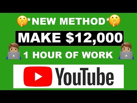 HOW TO MAKE $12,000 ON YOUTUBE IN 1 HOUR (MAKE MONEY ONLINE)