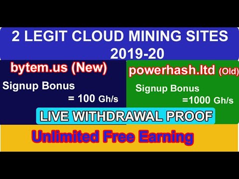 Two Legit Bitcoin Mining Sites  2020 || Live Withdrawal Proof Urdu Hindi